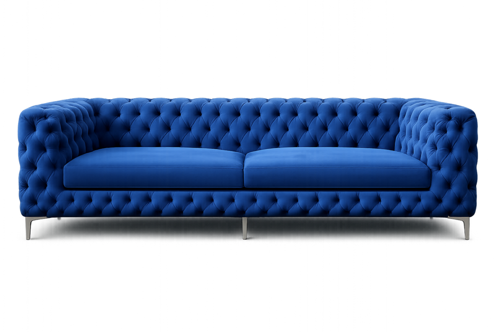 Azure Crest Chesterfield Sofa