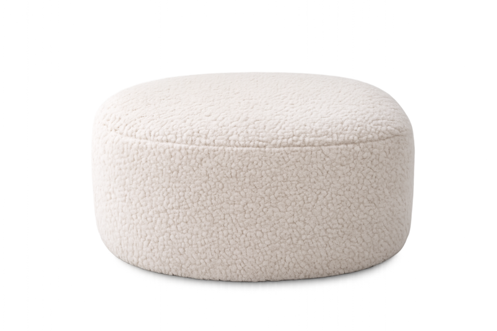 Luna Bouclé Ottoman