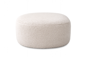 Luna Bouclé Ottoman