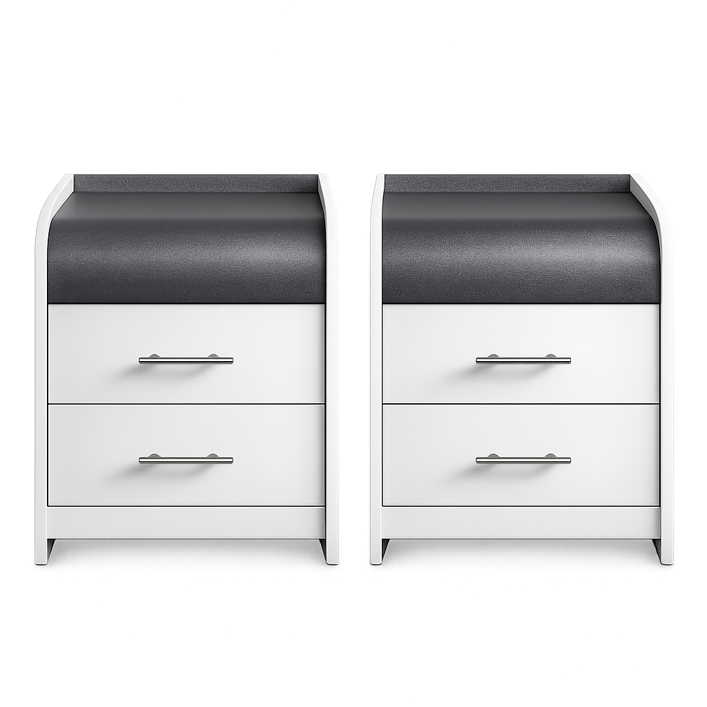 ArcEdge Bedside Cabinet Set